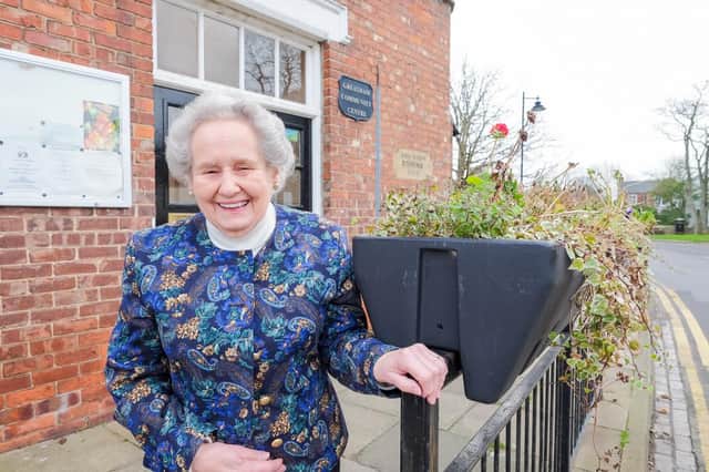 Dorothy Clark outside Greatham Community Centre which she was chair of for around 50 years.
