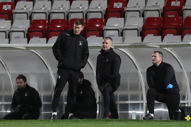 Antony Sweeney has been asked to bide Hartlepool United time as the club looks to find Dave Challinor's successor. (Credit: Mark Fletcher | MI News)