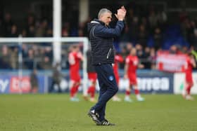 Hartlepool United manager John Askey says his side's form has made things interesting in the League Two relegation battle. (Photo: Mark Fletcher | MI News)