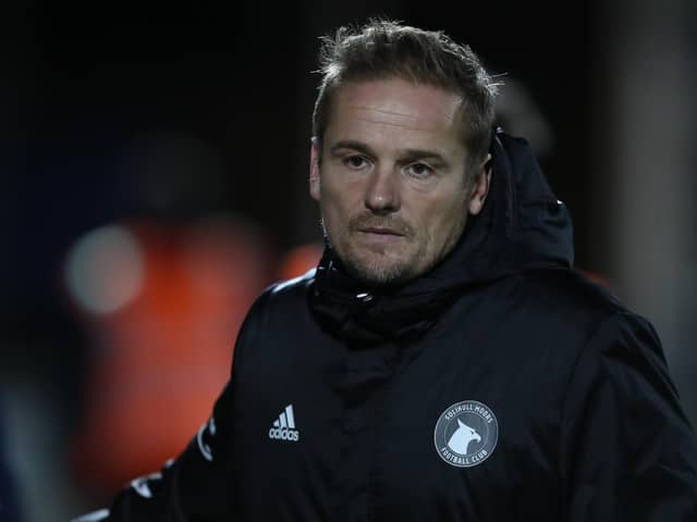 Solihull Moors manager Neal Ardley during the FA Cup first round replay between Hartlepool United and Solihull Moors. (Credit: Mark Fletcher | MI News)