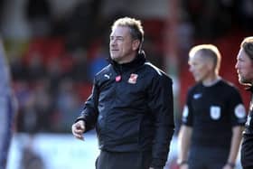 Swindon Town head coach Scott Lindsey gave his thoughts on Hartlepool United ahead of the League Two meeting at the County Ground. (Photo by Pete Norton/Getty Images)