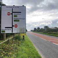 Road in and out of Hartlepool closed following four-vehicle collision
