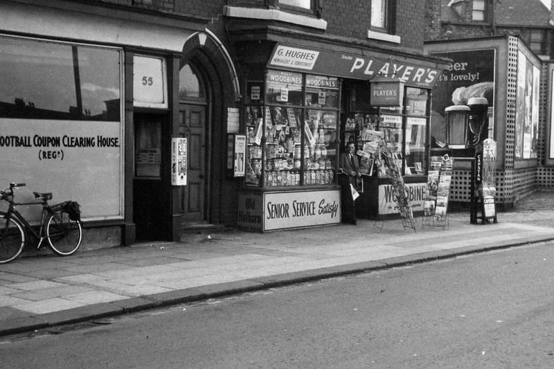 G.Hughes' newsagent's shop was in Raby Road and while the building is still there, it is no longer a shop. Photo: Hartlepool Library Service.