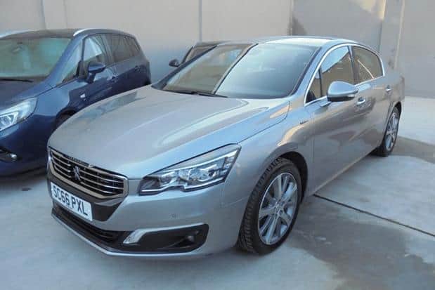 Police are looking for this Peugeot 508, stolen from a Hartlepool car dealership on May 17.