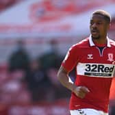 Chuba Akpom playing for Middlesbrough.