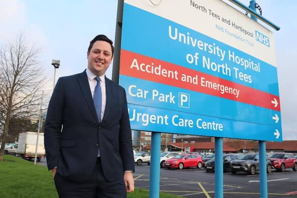 Ben Houchen says he would deliver a replacement hospital for the North Tees site.