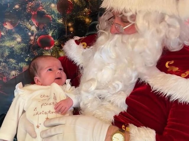 Matilda looks as though she's got some questions for Santa ... including what he'd like left out for him on Christmas Eve!