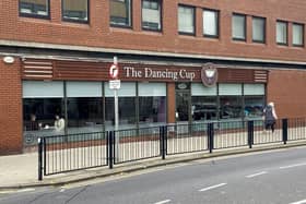 The scene of a fire at the Dancing Cup, in York Road.
