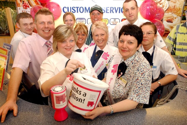 Store staff at Morrisons donated £1 for Breast Cancer Care in 2006. Are you in the picture?