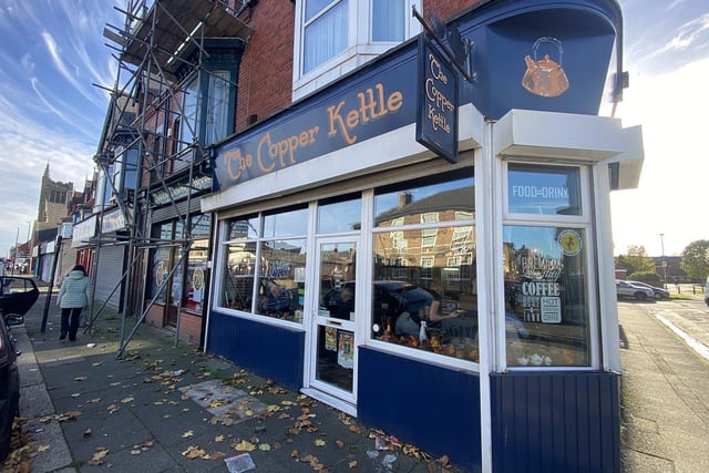 The Copper Kettle scored 4.8 out of 5 based on 186 reviews. Customers have been praising the scones, as well as the cakes and tea.
