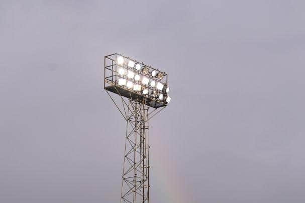 Hartlepool United suffered a floodlight failure in their National League fixture with Bromley. (Photo by Stu Forster/Getty Images)