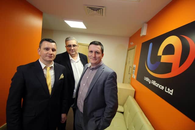 Utility Alliance managing directors Bob Moore (left) CEO Darren Sutherland and managing director Phill Moore.
