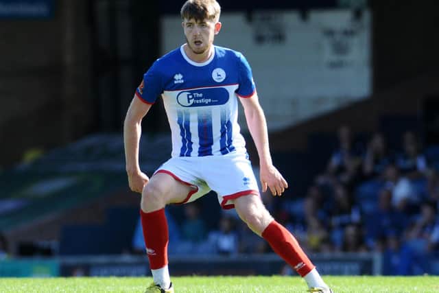 Tom Crawford scored his third goal of the season to give Hartlepool United the lead against Eastleigh.
