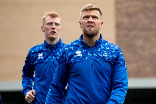 Nicky Featherstone has found himself on the bench in recent weeks but manager John Askey has praised Hartlepool United's captain and labelled him a true pro. (Photo: Federico Guerra Maranesi | MI News)