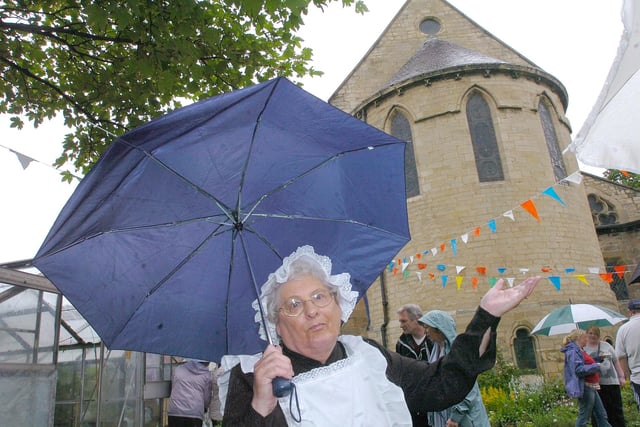 It was a brolly and big coat day for the St Mary's summer fair 15 years ago. Remember this?