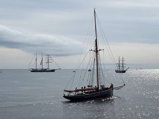 Vessels standing of Hartlepool as they prepare for the 2nd leg of the 2023 Tall Ships Race. Picture by FRANK REID