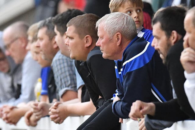 Hartlepool United supporters get a glimpse of their side in action during pre-season.  Picture by Frank Reid