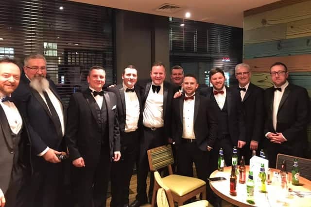 Good times: Utility Alliance staff at the Top 100 Businesses awards ceremony where they were named the 40th best place to work in the UK.