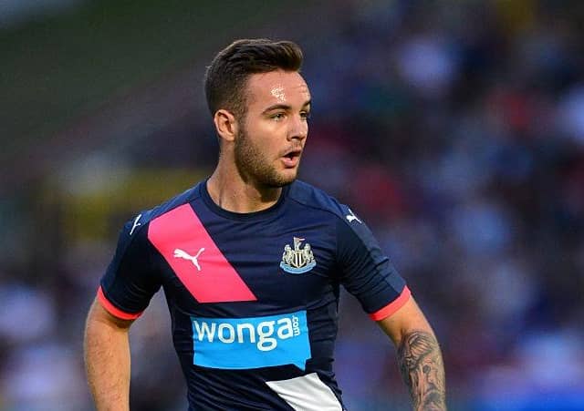 Ex-Newcastle United striker Adam Armstrong has been linked with a move to Middlesbrough.  (Photo by Mark Runnacles/Getty Images)