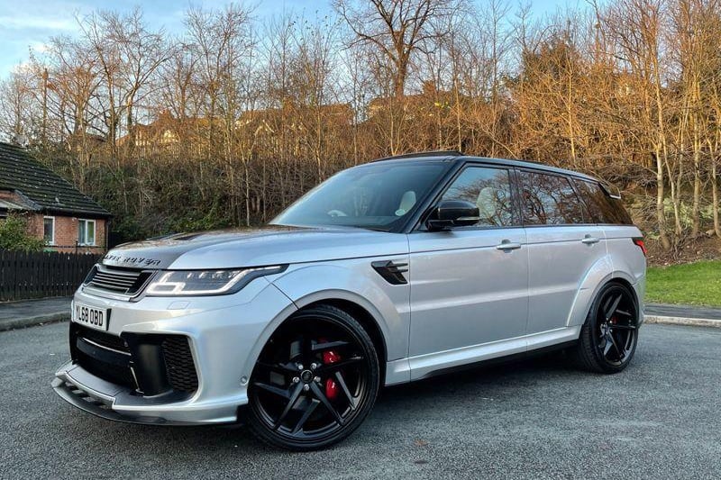 We’re back to questionably modified SUVs with this £100k Range Rover Sport once owned by England goalkeeper Jack Butland. According to the advert this is (thankfully) the only current-generation SVR to have received the Project Khan treatment. That means a huge list of body additions ranging from a three-piece spoiler to new arches, grille and bumpers, plus 23-inch wheels. Inside, the sports seats and other interior panels have been reupholstered in hexagonal quilted and perforated leather and there are drilled aluminium pedals to complete the sporty look.