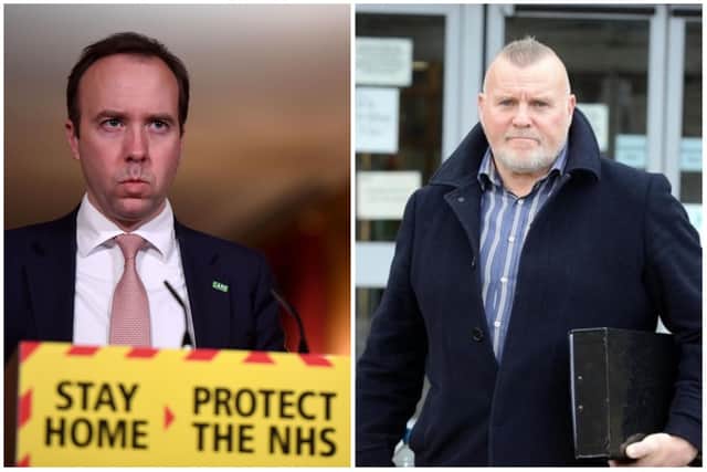 Former health secretary Matt Hancock, left, could be called as a witness in ex-Mr Universe Edmund "Eddy" Ellwood's appeal against his conviction for keeping a gym open during lockdown restrictions.