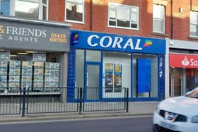 The woman died after becoming unwell outside Coral in York Road, Hartlepool.