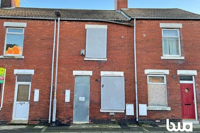 This two-bedroom, terrace house, at 26 Fourth Street, Blackhall Colliery, is going under the hammer on February 17.