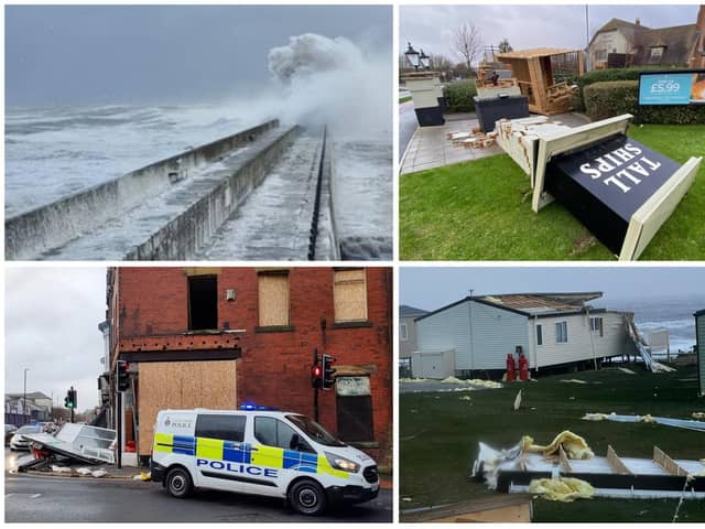Just some of the devastation caused in Hartlepool last year by Storm Arwen.
