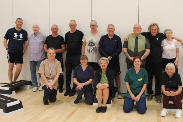 Members of the Hartlepool cardiac rehab programme group.