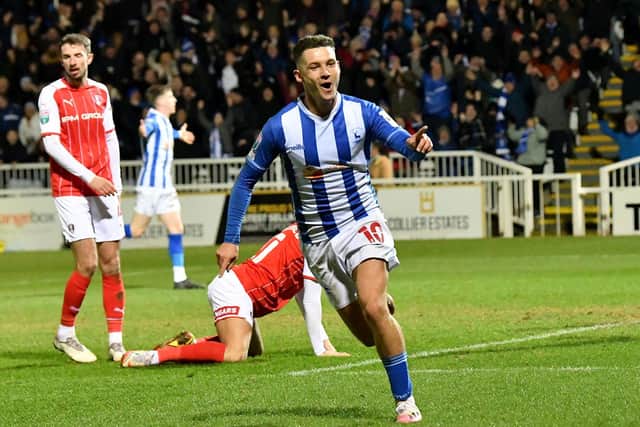 Luke Molyneux is yet to sign a new deal at Hartlepool United with his contract set to expire in the summer. Picture by FRANK REID