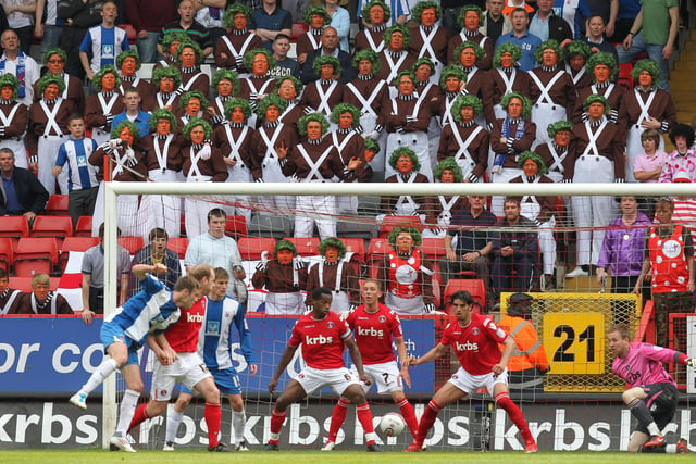 Oompa Loompas from Charlie and the Chocolate Factory backed Pools at Charlton in 2011.