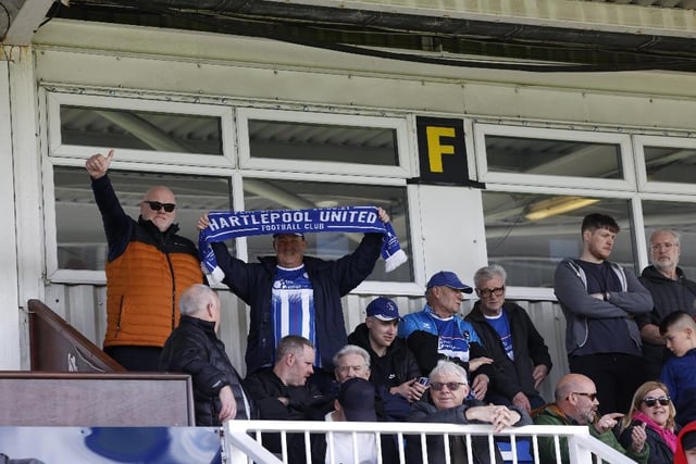Fans in the stand at Hartlepool vs Aldershot on Saturday. Photo: Mark Fletcher | MI News
