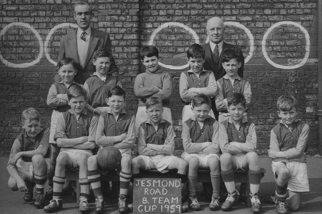 Jesmond Road's B Team pose for a team photo in 1959.