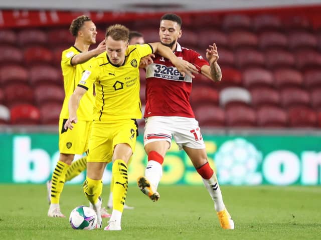Middlesbrough's Marcus Browne during a Carabao Cup tie against Barnsley.
