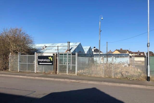 The Inspirations Garden Centre site, which is set to become a housing development of bungalows