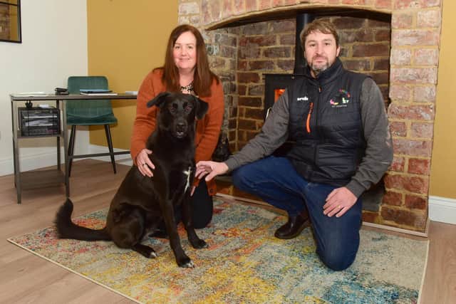 Darren Bates and his wife Pamela who run the pet cremation service, Roxy's Rainbow, based in Greatham Street, Hartlepool.