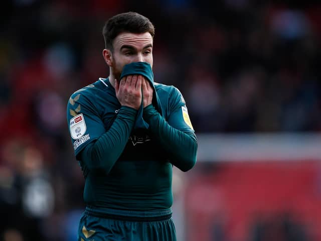 Middlesbrough's Aaron Connolly reacts during the Sky Bet Championship match at Oakwell Stadium, Barnsley.