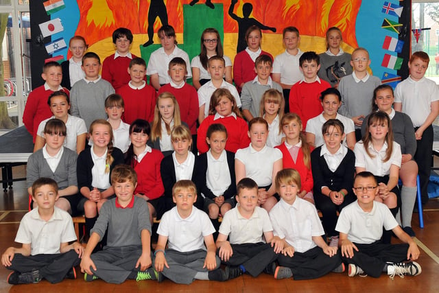 A line-up of school leavers at Rossmere Primary School in 2012. Recognise anyone?