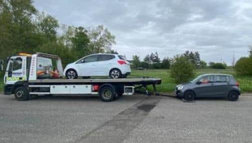 Five vehicles were seized in Hartlepool following the weekend operation.