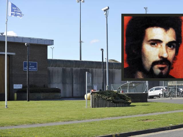 Yorkshire Ripper Peter Sutcliffe is an inmate in HMP Frankland in Durham.