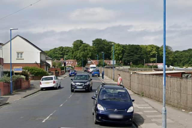 The collision happened on Blacklock Road in the Rift House area of the town. Image copyright Google.