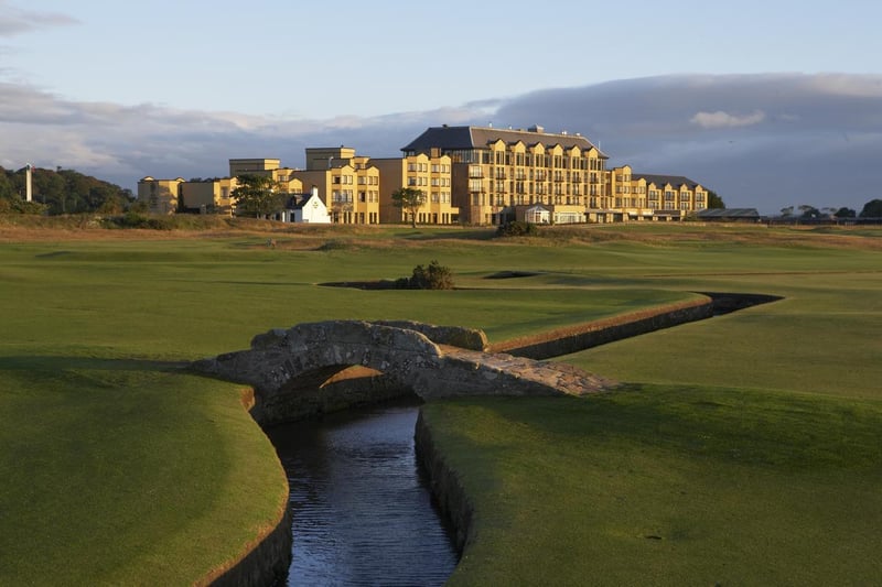 No list of Scottish golf hotels could miss out the iconic Old Course Hotel in St Andrews, overlooking the famous old links known as the home of golf. There's also a luxury spa including a decadent rooftop hot tub.