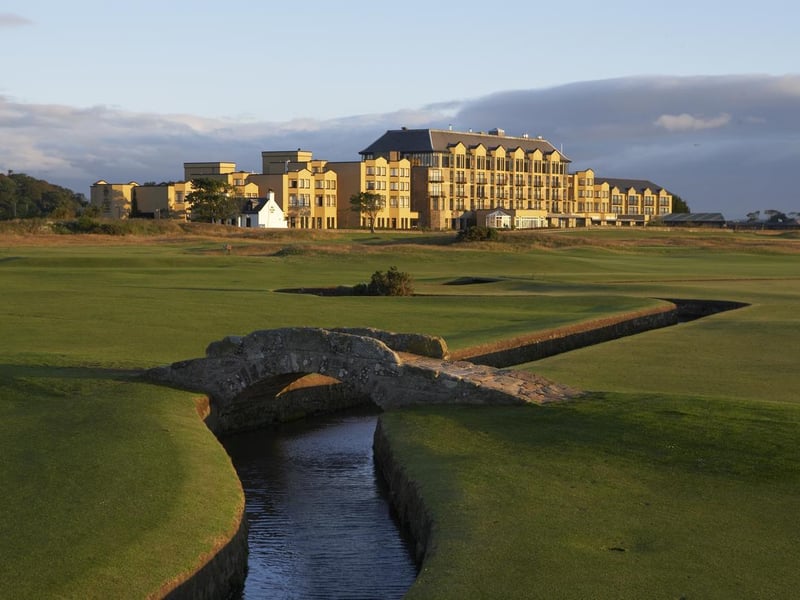 No list of Scottish golf hotels could miss out the iconic Old Course Hotel in St Andrews, overlooking the famous old links known as the home of golf. There's also a luxury spa including a decadent rooftop hot tub.