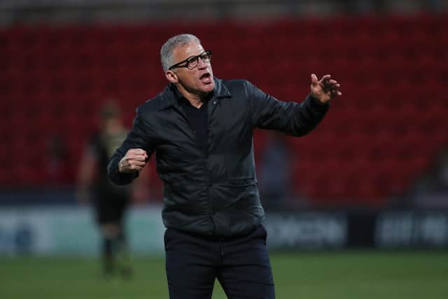 Keith Curle is hoping Hartlepool United can maintain their level of performance heading into the meeting with Sutton United. (Credit: Mark Fletcher | MI News )
