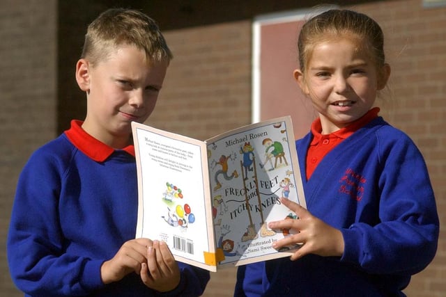 National Poetry Day got the support of these pupils at Stranton Primary School in 2003.