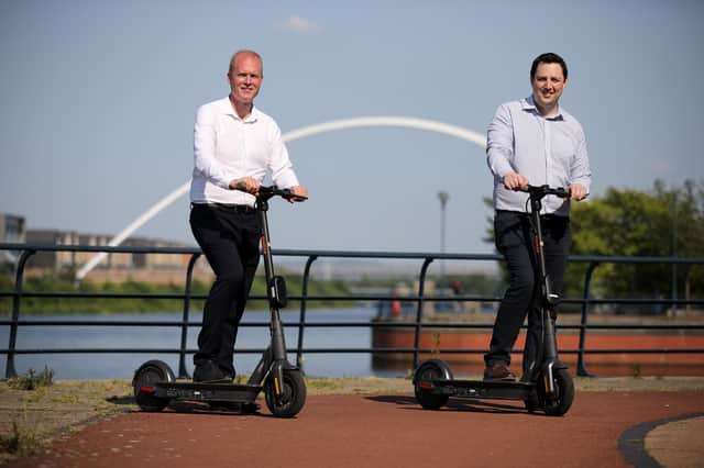 Tees Valley mayor Ben Houchen (right) and Paul Hodgins, chief executive of Ginger