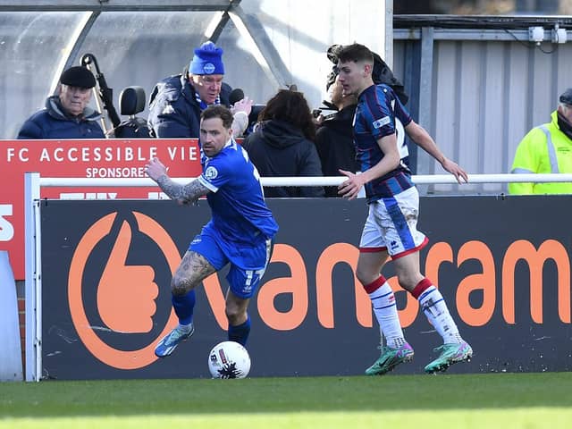 Joe Grey opened the scoring before Chris Maguire, who endured an ill-fated spell with Pools two years ago, equalised from the penalty spot.