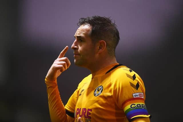 Matt Dolan came off the bench for Newport County to help rescue  point against Crawley Town. (Photo by Harry Trump/Getty Images)