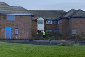 Firefighters tackle blaze at former Hartlepool care home.