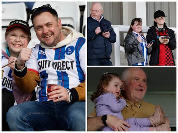 Fans of all ages at Hartlepool United vs Southend on Sadturday, March 16.